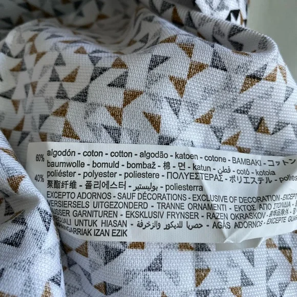 ZARA MENS CASUAL SLIM FIT SHIRT - SIZE MEDIUM, 60% cotton 40% polyester NWOT - Picture 7 of 8